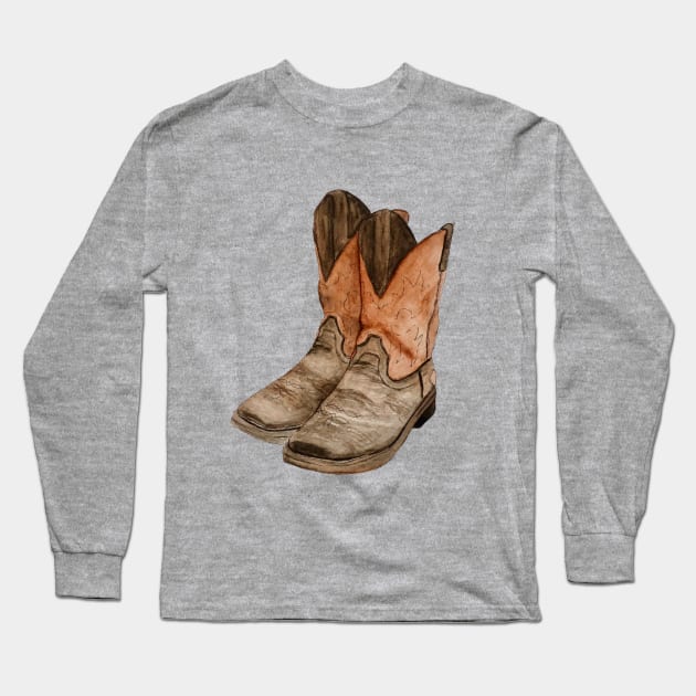 These boots are made for walking Long Sleeve T-Shirt by svenj-creates
